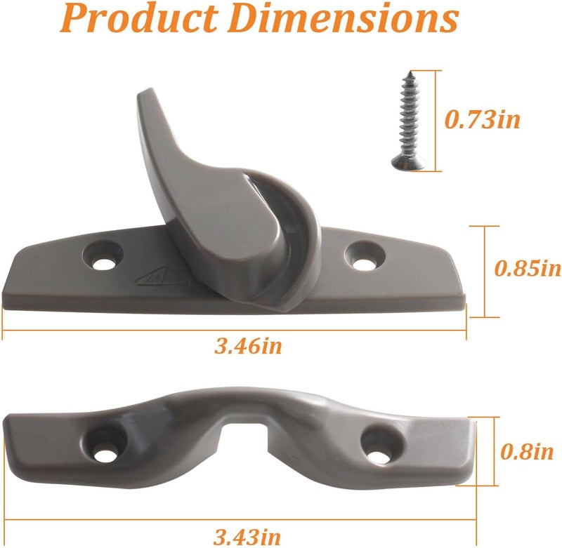 VIDABTE Window Locks & latches for Andersen, Sash Lock and Keeper for 1968 to Present, Window Sash Lock (Stone Color) - Image 2